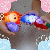 CalmGenix Set of 9 Light Up Bath Toys for Kids, 9PCS LED Sensory Bath Toys with 9 Bonus Interactive Stories Included & Packed In a Box – Fun for Parents with Newborns & Toddlers - Image 3