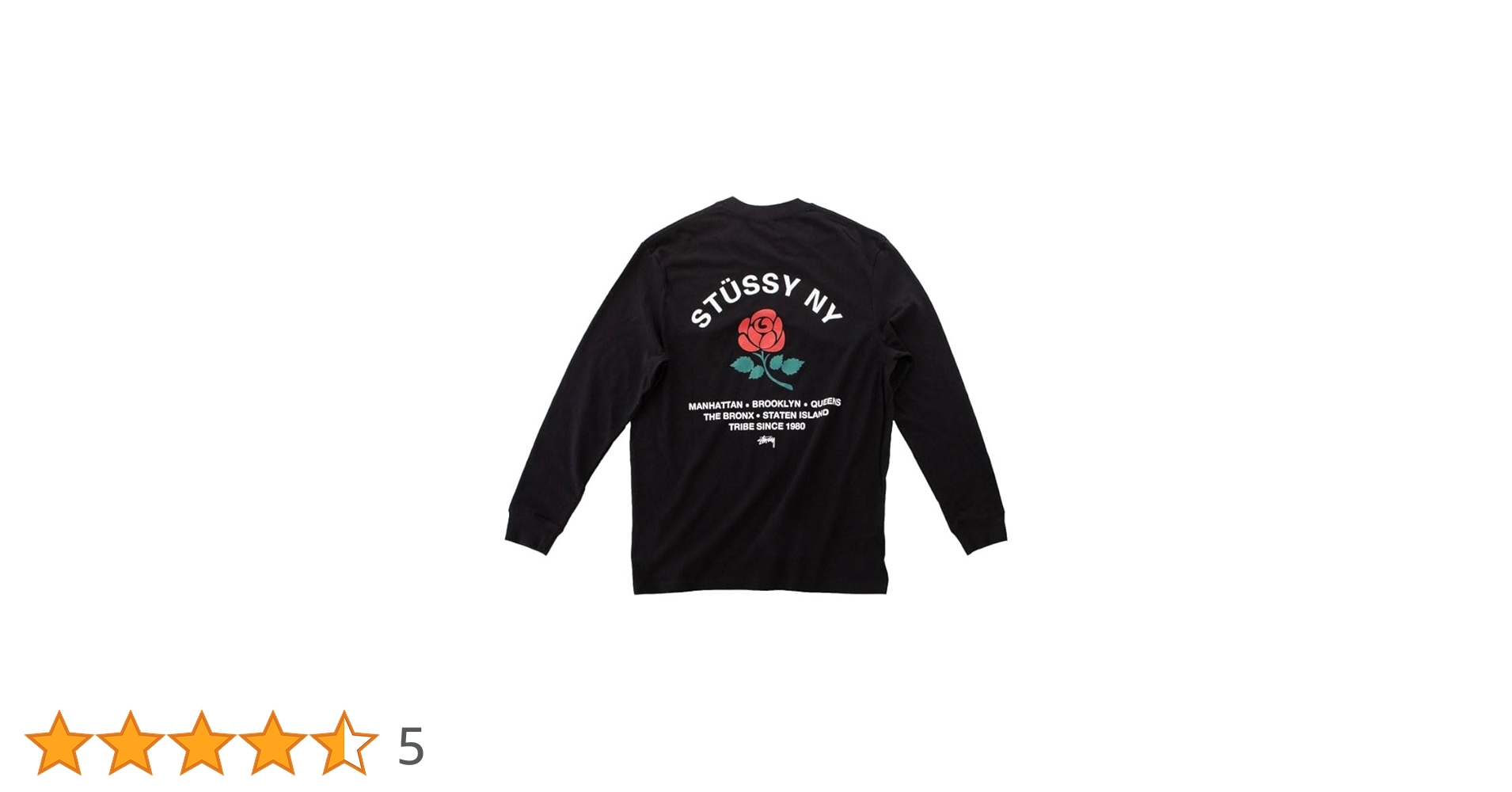 ❗️期間限定SALE❗️ステューシー ブルックリン ローズ ロング Tシャツ　黒M Amazon | (ステューシー)STUSSY BROOKLYN ROSE SS TEE 半袖 T
