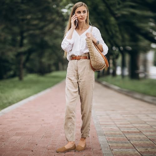 Flats for Women Dressy Comfortable: Closed Toe Dress Ballet Flats Slip on Round Toe Comfort Womens Shoes Work2