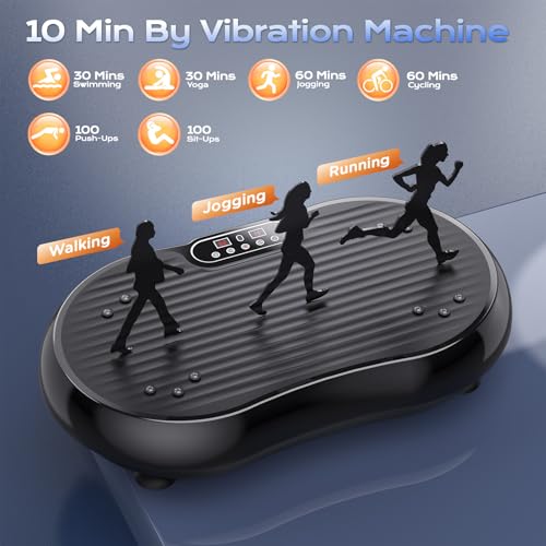 SpacEver Vibration Plate Exercise Machine, Vibration Plate for Lymphatic Drainage, Vibration Plates for Weight Loss Workout Equipment for Home - Image 3