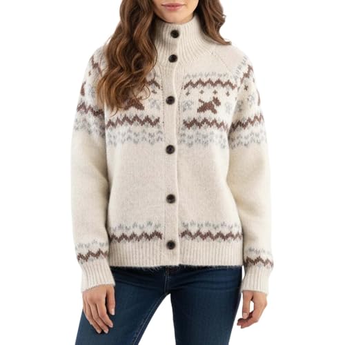 Gefomuofe Dicke Strickjacke Damen Warm Stehkragen Pullover Langarm Übergangsjacke Jacquard Strick Cardigan Offene Vorderseite Mantel Strickpullover Oberbekleidung Gefomuofe Dicke Strickjacke Damen Warm Stehkragen Pullover Langarm Übergangsjacke Jacquard Strick Cardigan Offene Vorderseite Mantel Strickpullover Oberbekleidung