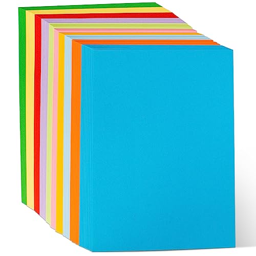 100 fogli A4, 150 g/m², 10 colori, carta colorata per fotocopiatrice fai da te