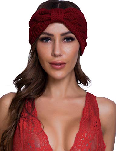 Women Headbands Bow Tie Hair Bands for Girls Criss Cross Plain Headwrap Yoga Workout Winter Warm Hair Accessories