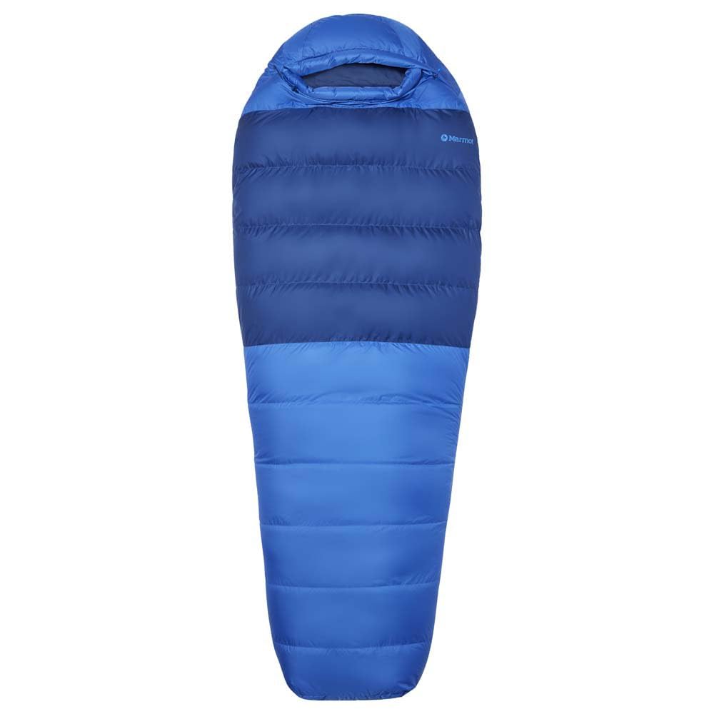 Marmot Lost Coast 15 Short, Down adult mummy sleeping bag, 600+ Duck Down Filling, light and warm, packable, 168 cm, suitable down to -31°