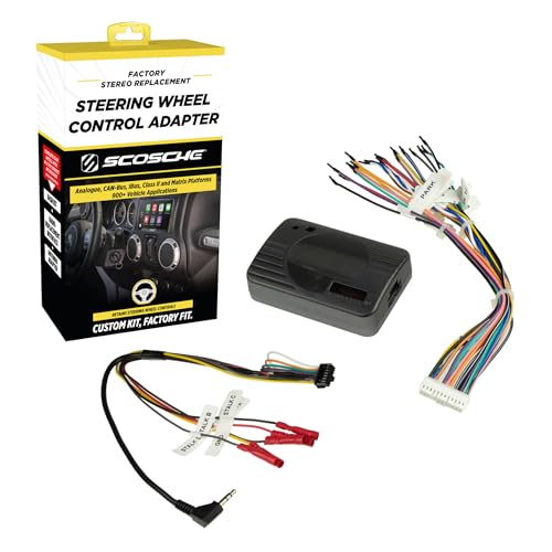 Scosche LUSWC Link+ Universal Steering Wheel Control Interface with 900+ Vehicle Applications - Analogue CAN-Bus iBus Class II and Matrix Platforms