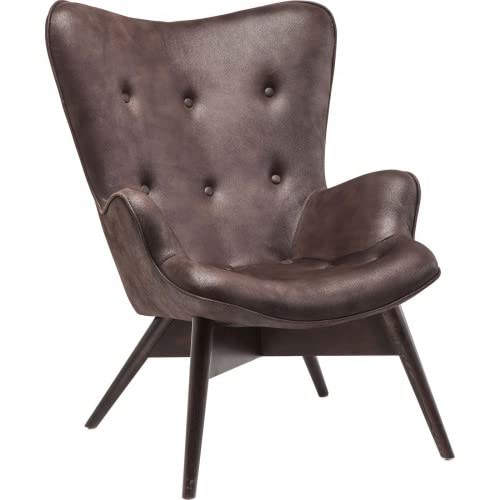 Fauteuil Vintage Angels Wings marron foncé Eco Kare Design