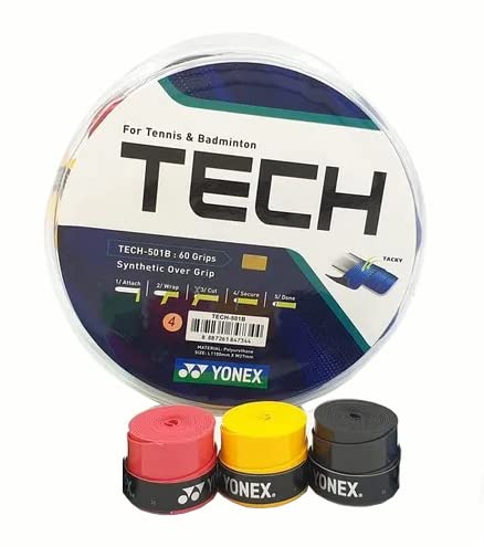 See full amazon price history chart for YONEX Tech-501B Synthetic Badminton Over Grip (Pack of 3), Multicolour YONEX Tech-501B Synthetic Badminton Over Grip (Pack of 3), Multicolour (B0BMM5QVQC) Amazon Price History, Amazon Price Tracker