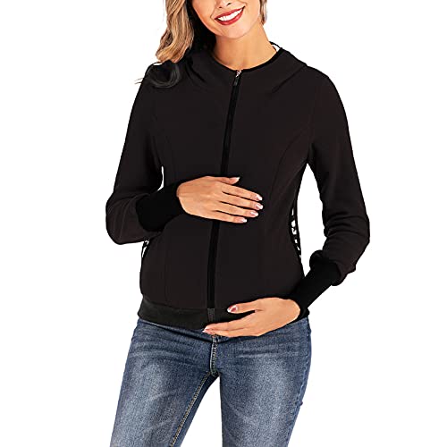 Buy Women’s Maternity Breastfeeding Kangaroo Hoodie Sweatshirt Jacket