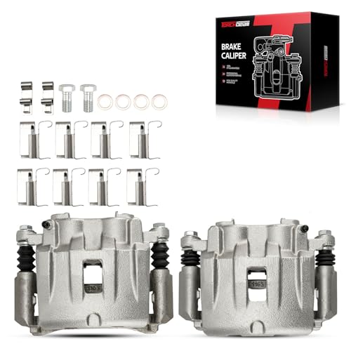 Image of Torchbeam Front Brake Calipers Set for Jeep 1999-2004 Grand Cherokee, Front Left and Front Right Calipers Replace # 18B4826+18B4827