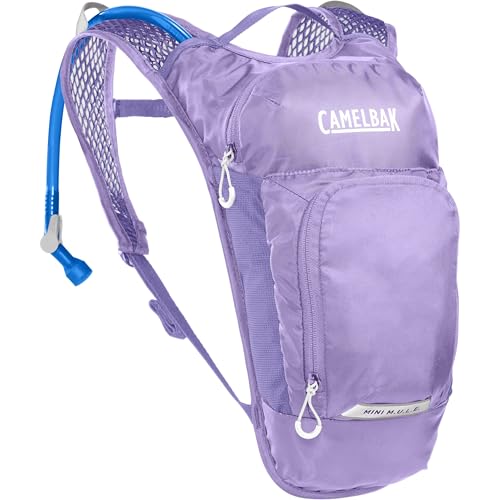 CamelBak Mini M.U.L.E. Kids Hydration Backpack, Lightweight Trail and Bike Pack with 50oz Reservoir, Lavender