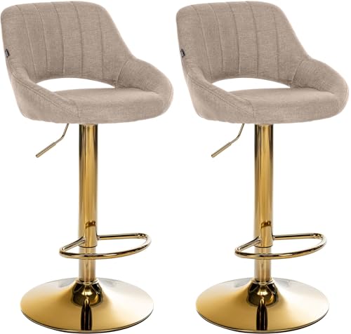 CLP Juego de 2 taburetes de Bar Milet Ajustables