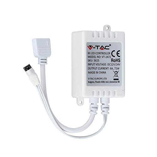 Codicel del prodotto: 3625 Controller Infrarosso Ir Striscia LED Rgb con Telecomando 24 Tasti