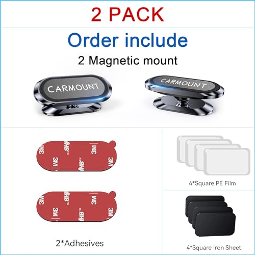 Mag-Carmount Magnetic Phone Holder For Car [Super Magnet] Carmount For Iphone Magnetic Car Mount For Cell Phone [ 360° Rotation ] Universal Dashboard Carmount 2.0 Magnetic Phone Mount,Magnetic Car Holder Asitoo thumb #6