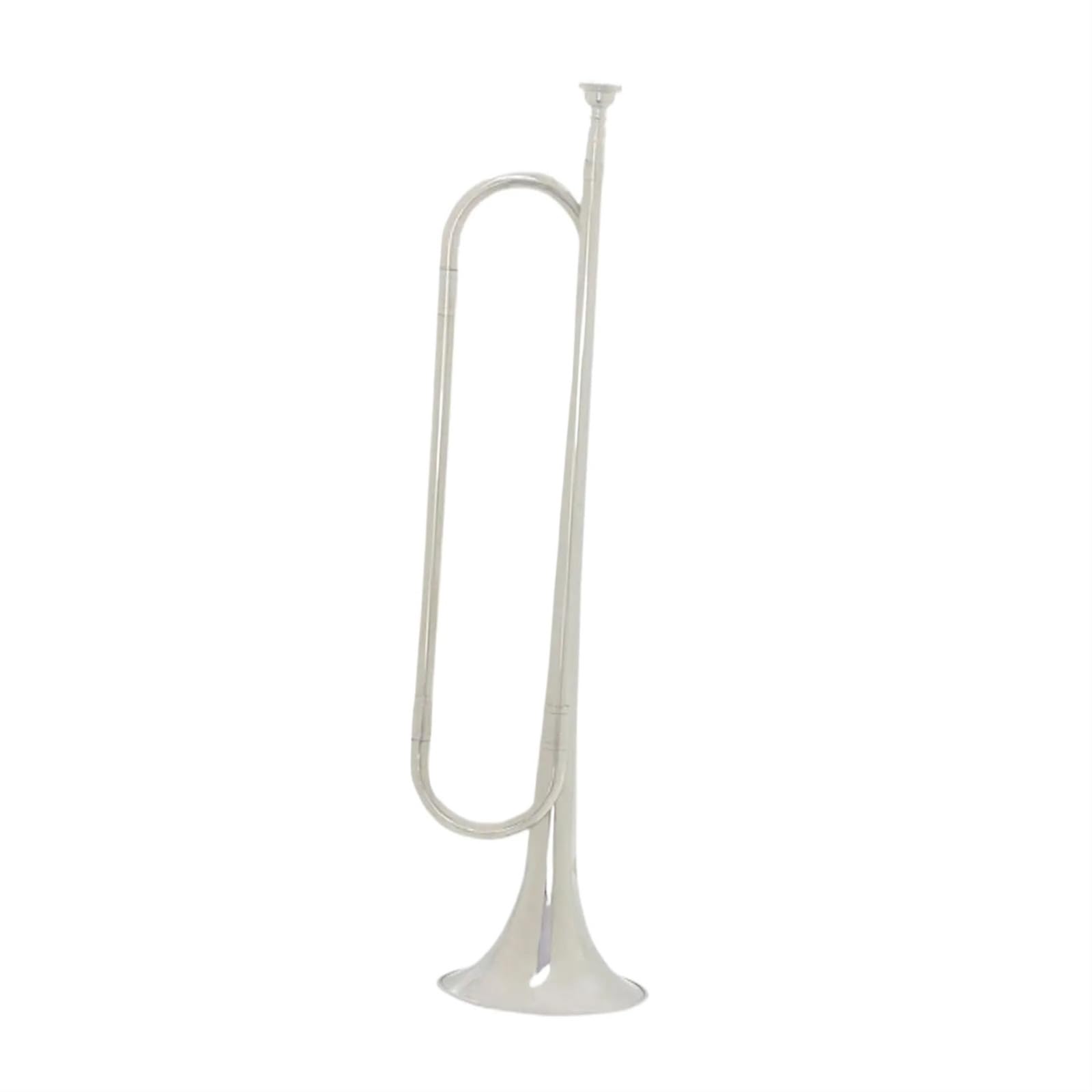 Tromba Strumento Tromba Per Principianti Professionisti Con Chiave B Suono Meraviglioso.(Silver)