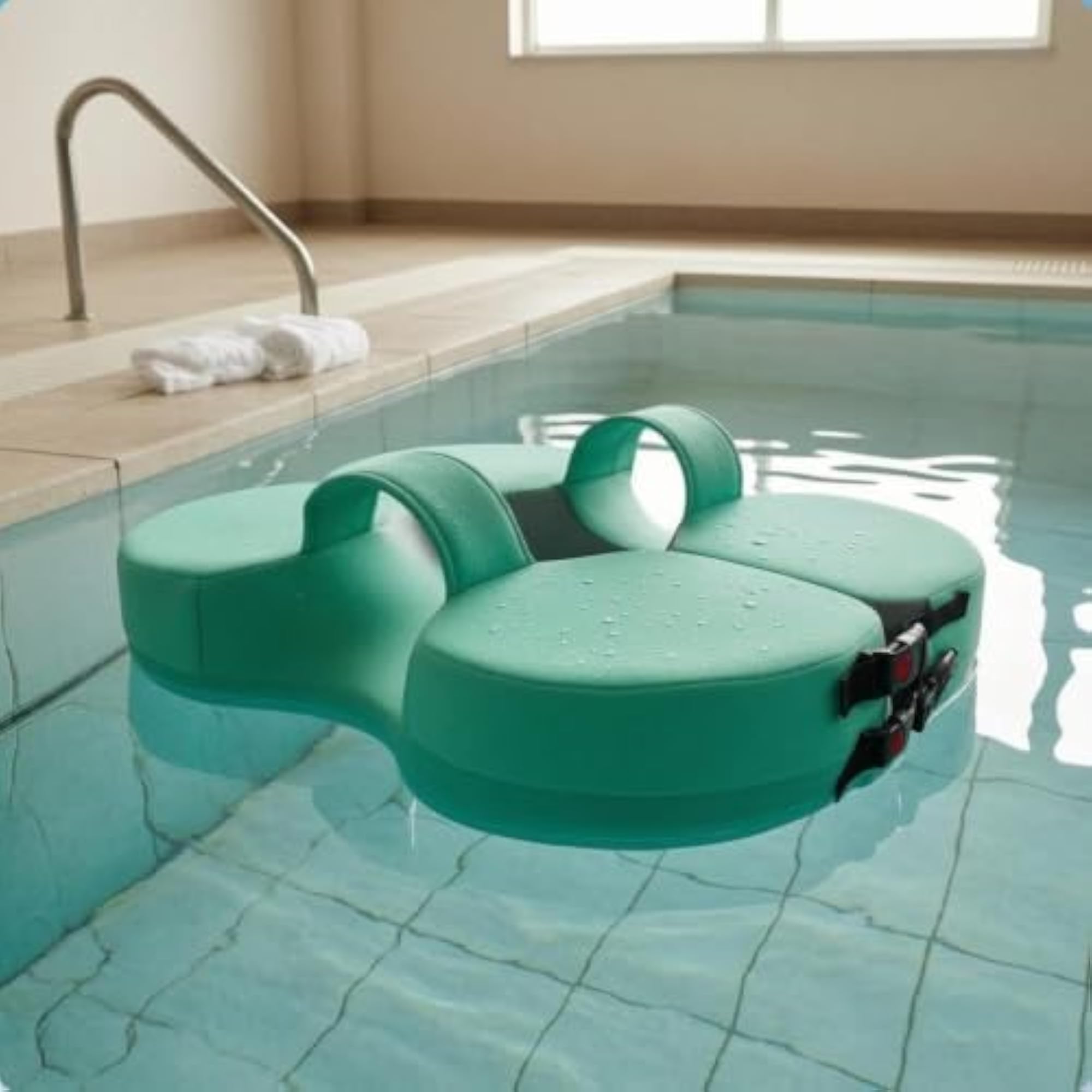 Inflatable-Free Underarm Buoy Collar Cushioned Foam