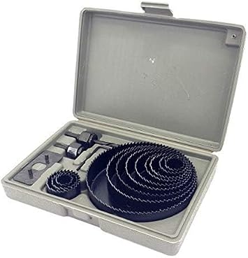 Hole SAW KIT - 16 Pieces 3/4-5 Full Set in Case with Mandrels and Install Plate