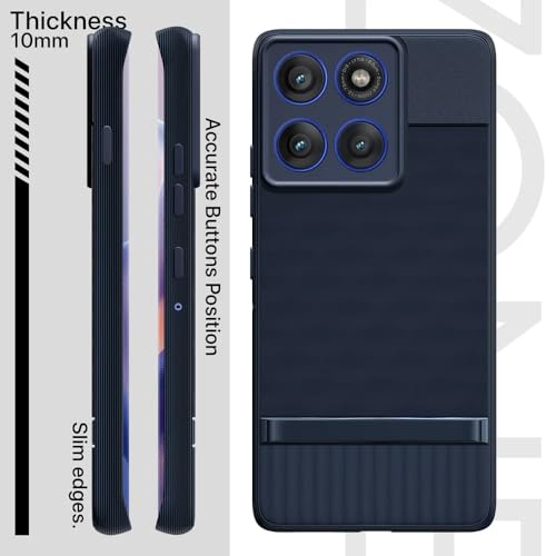 Image of Shockproof Case for Motorola Moto Edge 60 Pro 5G | Full Camera Protection | TPU Flexible Back Cover for Motorola Moto Edge 60 Pro 5G (Steel Blue)