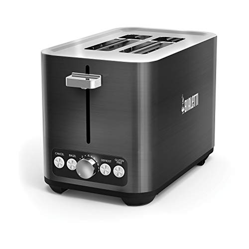 Bialetti (35046) 2-Slice Toaster, Black Stainless Steel