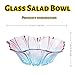 2 Piece Glass Salad Bowl Set - 7.3