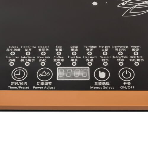 Hervidor eléctrico multifuncional de vidrio 1.8L miniatura 6