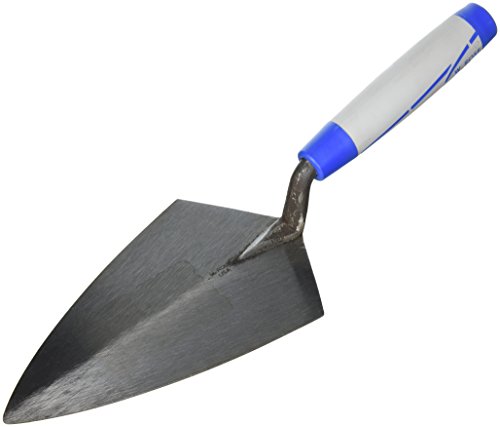 Kraft Tool RO110-9SH W. Rose Philadelphia Brick Trowel with ProForm Soft Grip Handle - Standard Shank, 9-Inch