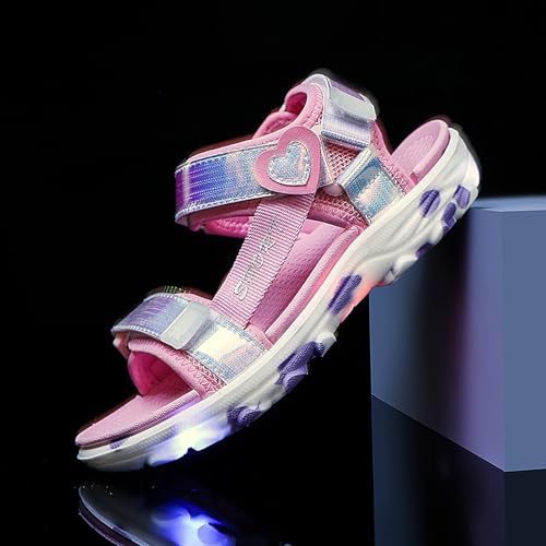 IWIHMIV Girls Sport Sandals Toddler Summer Adjustable Strap Sport Sandal Comfortable Soft Sole Open Toe Water Shoes2