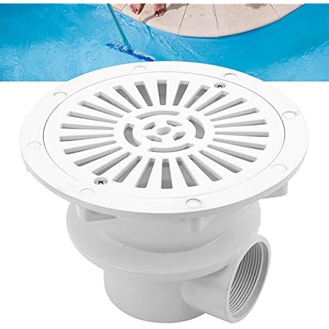 Nunafey Weiße Farbe Teich runder Bodenablauf Cover