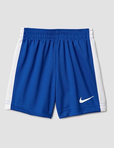 Image of Nike Boys Polyester Solid Little 2 Piece Swoosh T-Shirt Tee & Mesh Shorts Set