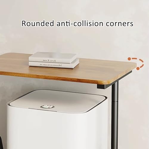 Versatile Sweeping Robot Stand, Scalable Vacuum Storage Rack, Portable Side Table for Living Room & Office, Removable Robot Vacuum Holder (Brown, 40cm/16in)