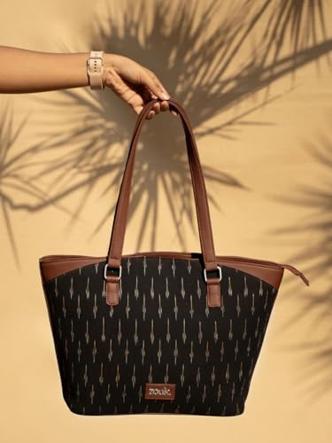 Image of ZOUK Printed Vegan Classic Travel Tote For Women's Ladies