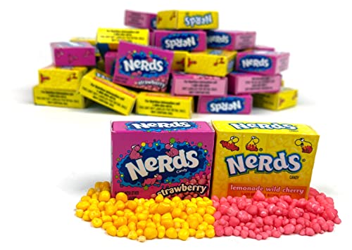 Fun Size Nerds 2-Flavor Variety: One 2 Lb Bag Of Assorted Lemonade Wild Cherry & Seriously Strawberry Gift Pack #TOP3