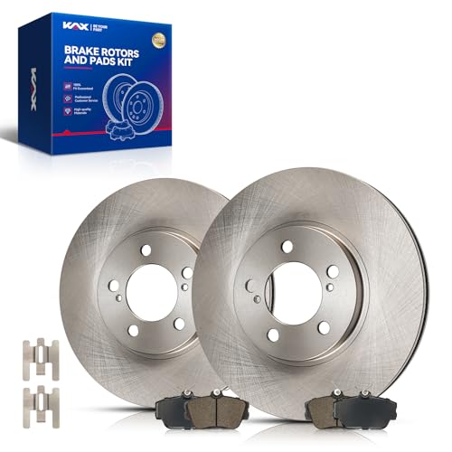 Image of KAX Front Brake Kit, OE Brake Rotors and Ceramic Brake Pads | Fits Ford Taurus 1996-1999 2001-2007, Mercury Sable 2001-2005, Lincoln Continental 1995-2002, Thunderbird 1996-1997, Mark VIII 1993-1998