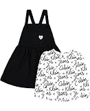 Calvin Klein Girls' 2 Pieces Jumper Set, All Over Print/Heather Charcoal, 6X