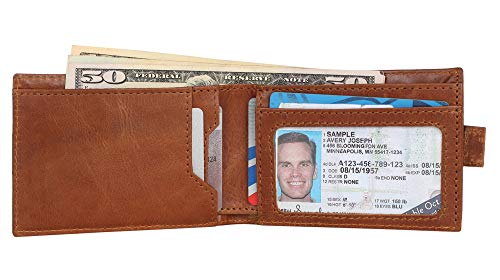 Pitaara Genuine Leather Slim Hand Crafted Minimalist Front Pocket Bifold Wallet with RFID Blocking For Men4