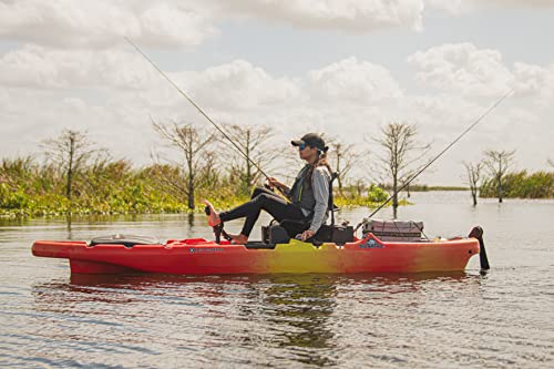 Image of Perception Showdown Sit on Top Pedal Drive Fishing Kayak - Fold Away Lawn Chair Seat