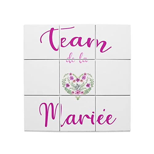Carreaux céramique décoratifs 15,2x15,2 lot de 9 design fleurs florale mariage