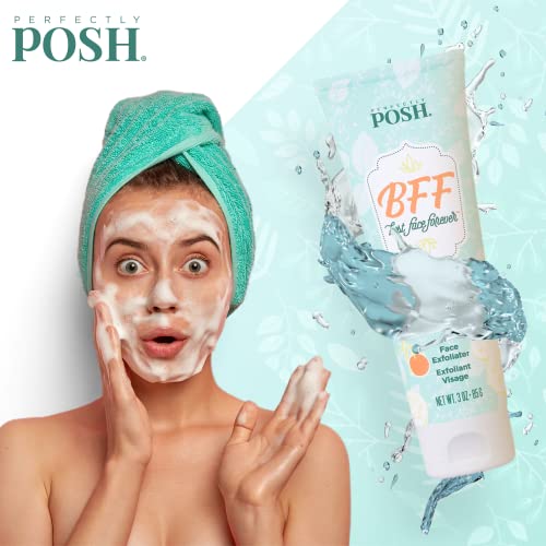 Perfectly-Posh-Exfoliating-Face-Wash-3-fl-oz-wPink-Grapefruit-Peppermint-Cucumber-Fruit-Flavor-Complete-your-skin-care-wBest-Face-Forever-BFF-Gentle-Face-Scrub-Refreshes-Hydrates-Skin