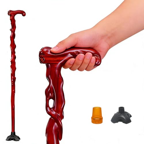 JMMSP Bastón de Madera Maciza Tallado a Mano para Hombres y Mujeres, Ambidiestro, 95cm, 450g, Adultos (Sheesham Wood) JMMSP Bastón de Madera Maciza Tallado a Mano para Hombres y Mujeres, Ambidiestro, 95cm, 450g, Adultos (Sheesham Wood)