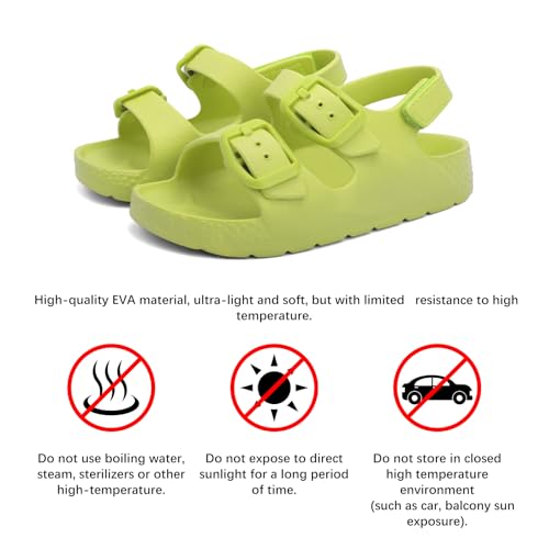 Image of ChayChax Toddler Boys Girls Double Buckle Sandals Children's Adjustable Back Strap Water Sandal