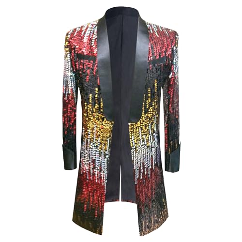 Costume de bal étincelant veste de festival homme pour briller en soirée