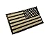 Reversed Black and Tan Infrared Reflective USA Flag Military Patch (EMPIRE TACTICAL - USA)