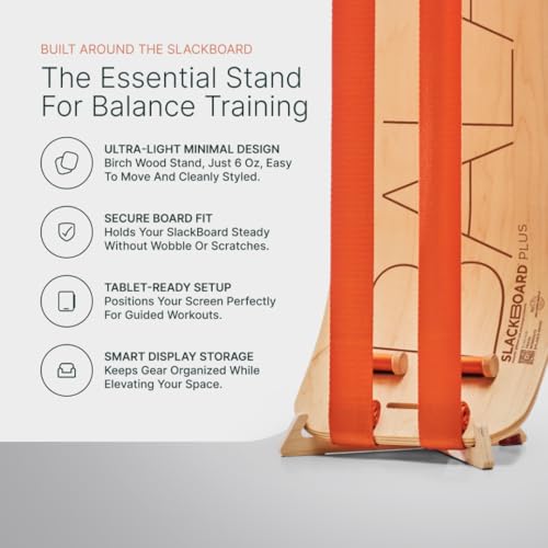 Image of GIBBON SlackBoard, Balance Board Kids & Adults, Slackline Balance Trainer | 1 & 2 Line Options, Slack Board, Core Workout Equipment, Home Gym Training, Standing Desk Exercise, Yoga, Agility, Pilates