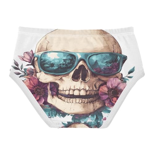 5funny Sunglasses Skull Flower Toddler Girls's Underwear 2T 202b9032