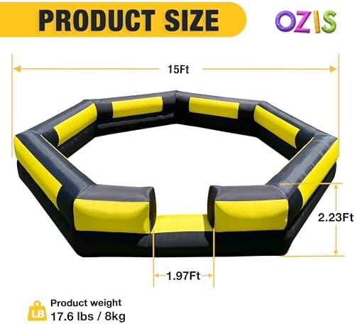 OZIS Gaga 15ft Inflatable Well with Built-in Fan, Portable Well for Indoor and Outdoor, School, Family Activities, Easy Set Up