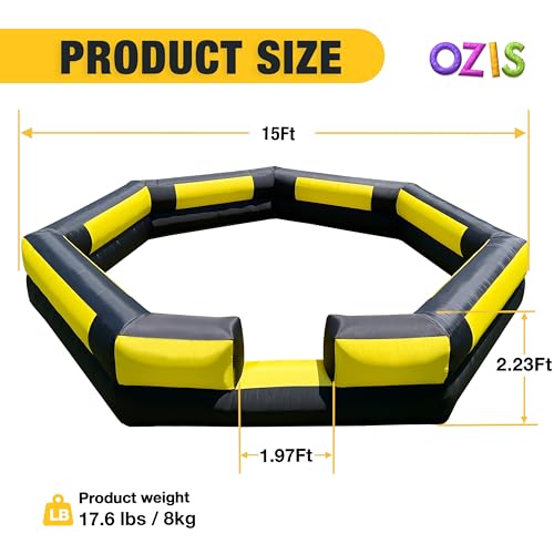 OZIS Gaga 15ft Inflatable Well with Built-in Fan, Portable Well for Indoor and Outdoor, School, Family Activities, Easy Set Up
