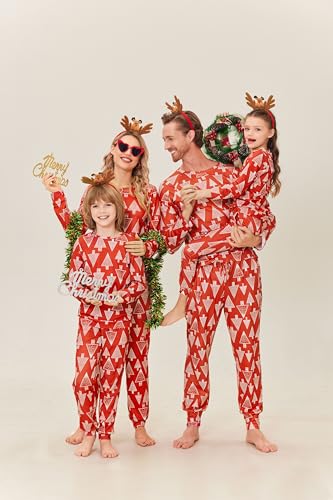 Ekouaer Matching Christmas Family Pajamas Sets Couples X-mas Holiday Pjs for Women Men3