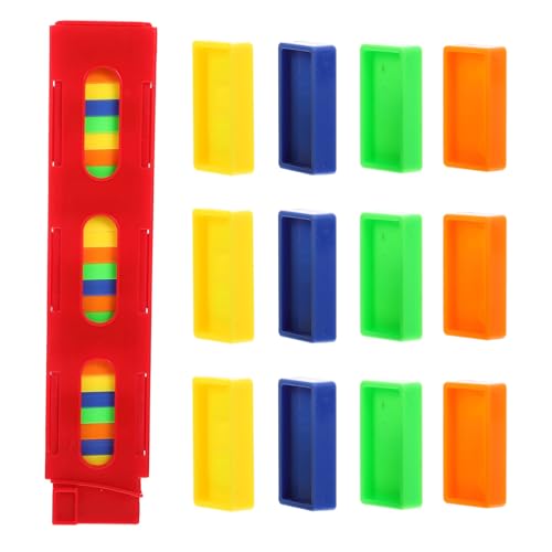 BESPORTBLE Bloques de Dominó de Plástico para Juguete Educativo Temprano de Dominó de Color Aleatorio para Infantil Color Aleatorio