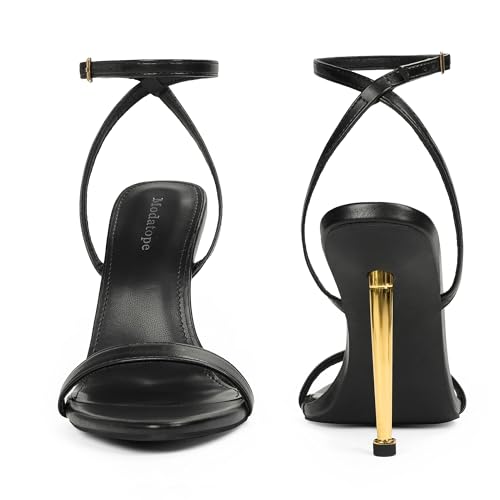 Modatope Womens High Stilettos Pointed Toe Ankle Strap Heels Sexy 4 Inch Heeled Sandals Dress Wedding Shoes2