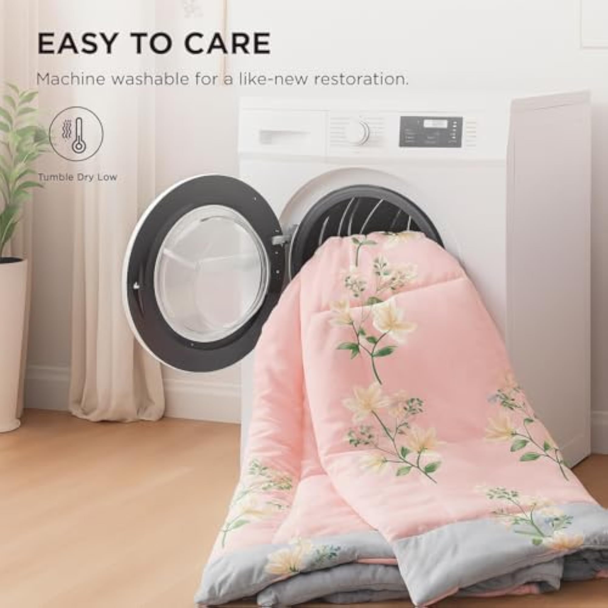 250 GSM 400 TC Cotton Bedding Set with Comforter, King Size