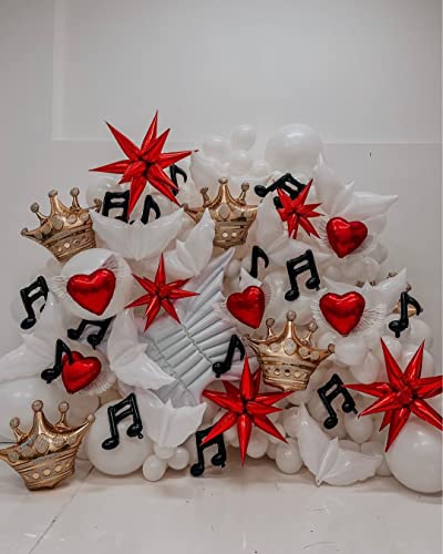 Image of 3pcs 26inch 3D Explosion Star foil balloon, christmas day red Foil Cone star burst Balloons for Birthday Wedding New Year Party Event